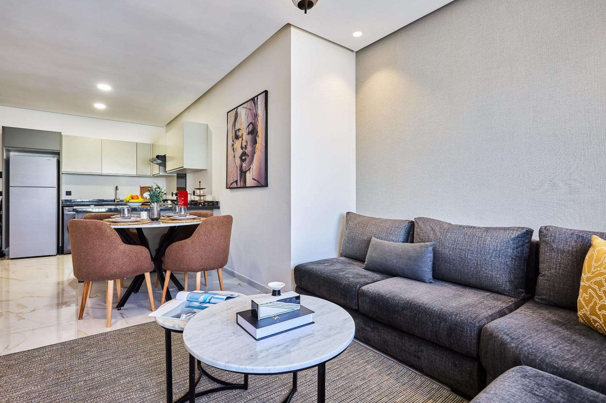 Sleek And Modern 2-Bed Unit In Downtown Casa Apartment Casablanca Ngoại thất bức ảnh