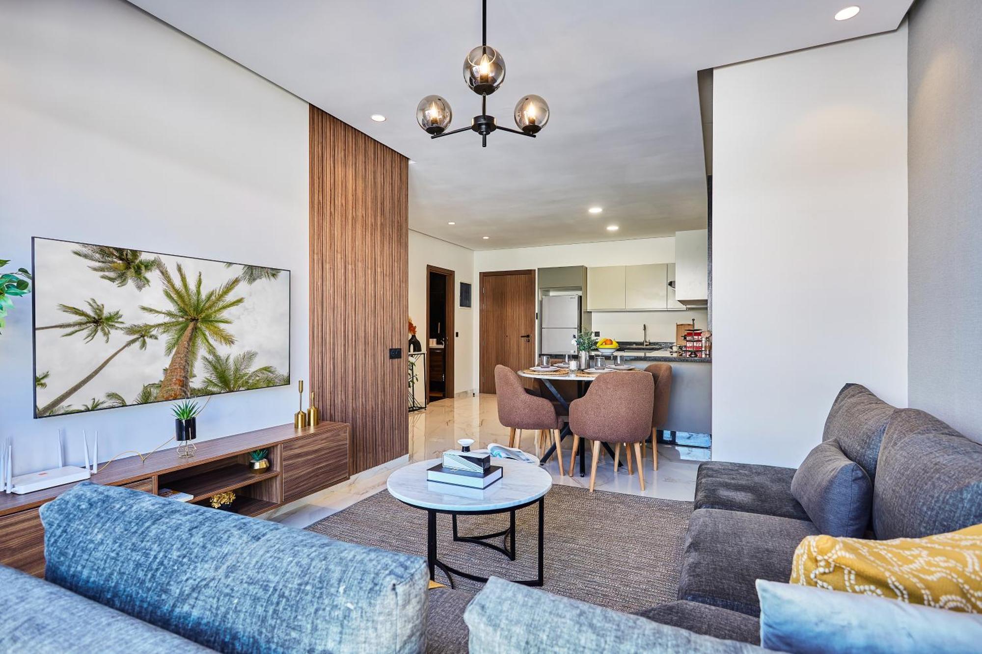 Sleek And Modern 2-Bed Unit In Downtown Casa Apartment Casablanca Ngoại thất bức ảnh