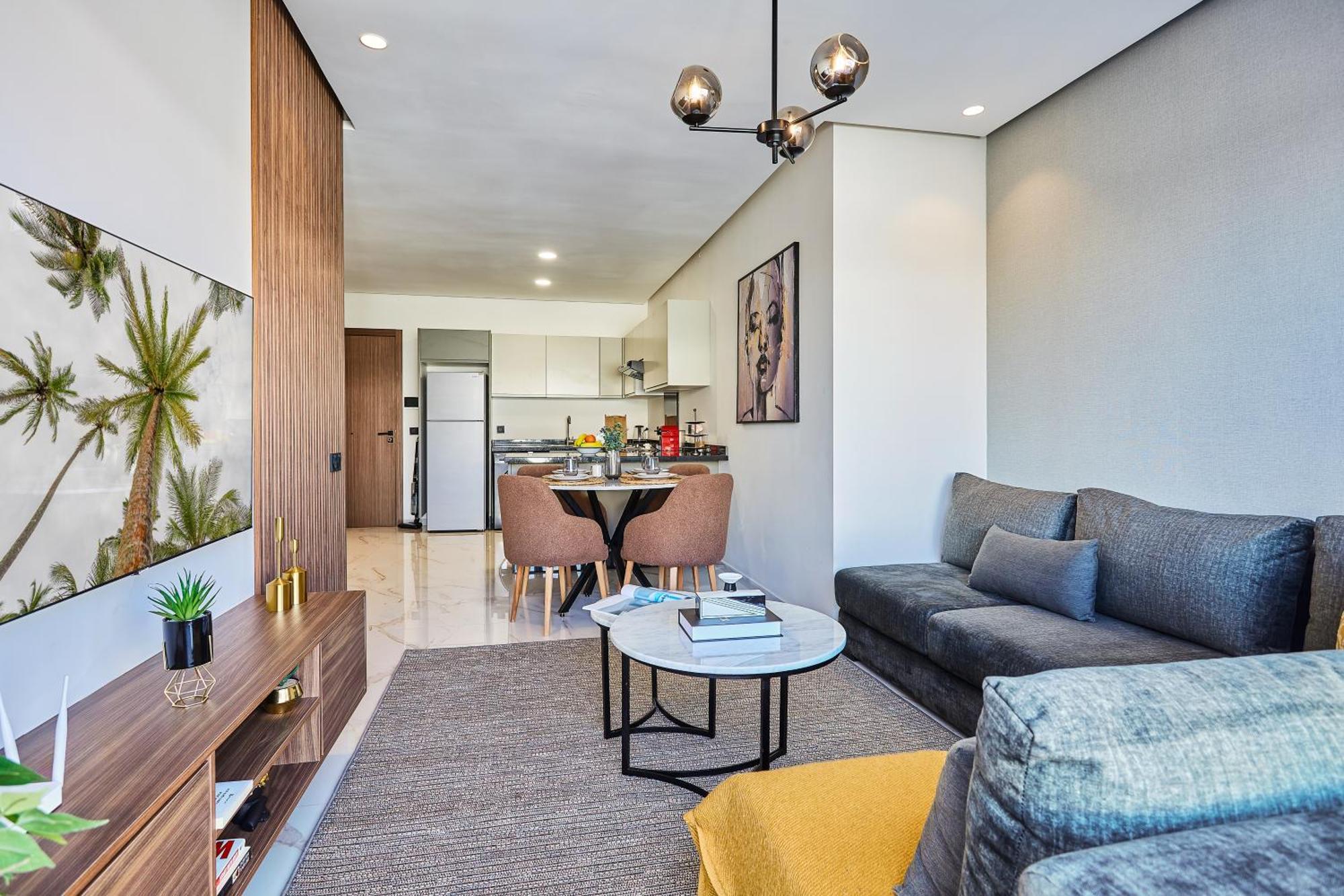 Sleek And Modern 2-Bed Unit In Downtown Casa Apartment Casablanca Ngoại thất bức ảnh
