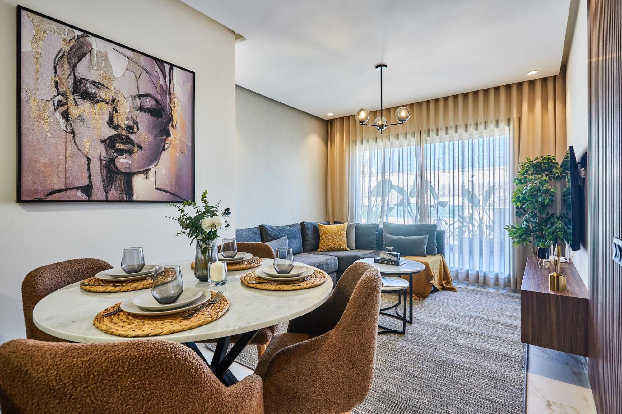 Sleek And Modern 2-Bed Unit In Downtown Casa Apartment Casablanca Ngoại thất bức ảnh