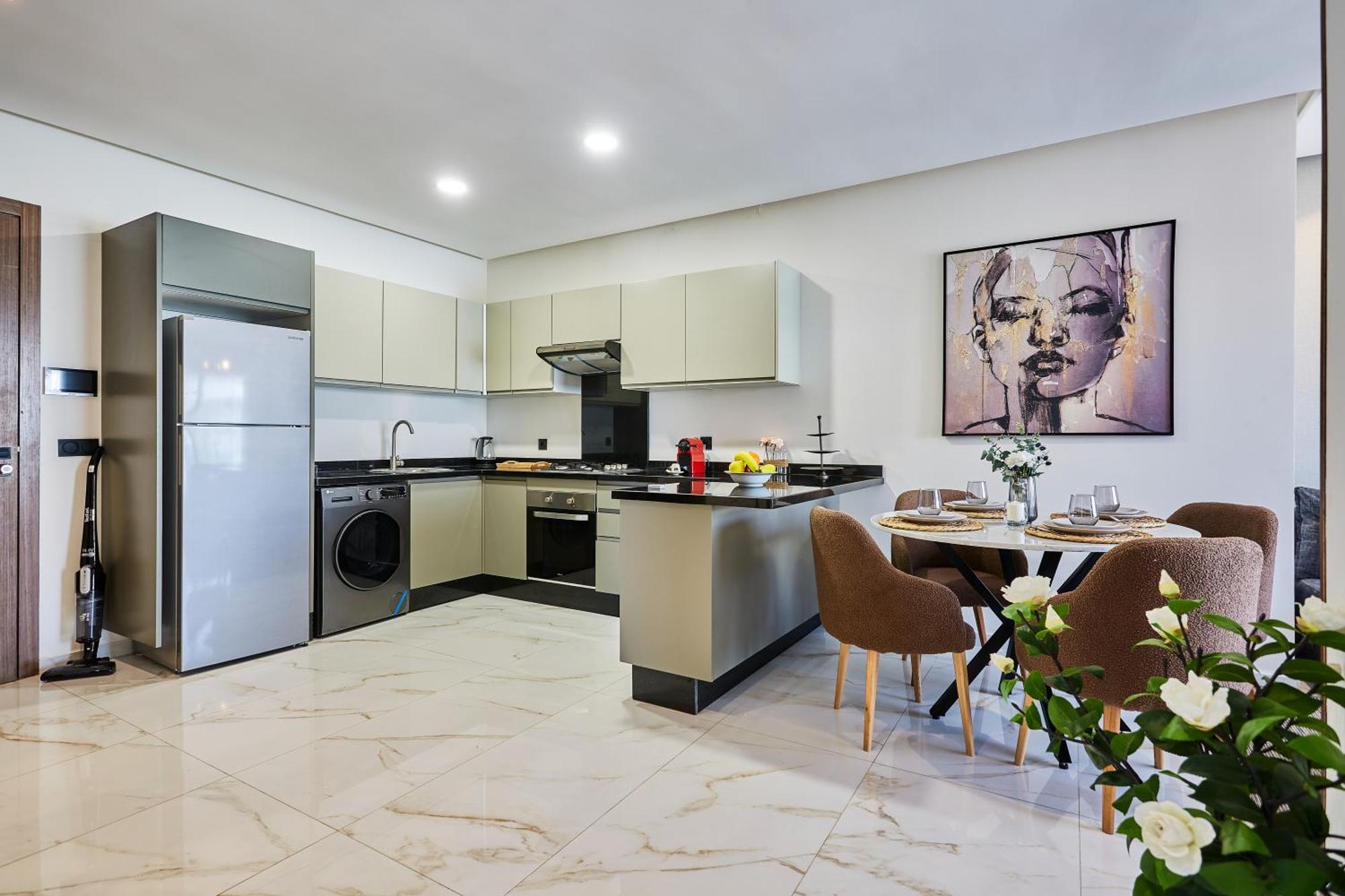 Sleek And Modern 2-Bed Unit In Downtown Casa Apartment Casablanca Ngoại thất bức ảnh